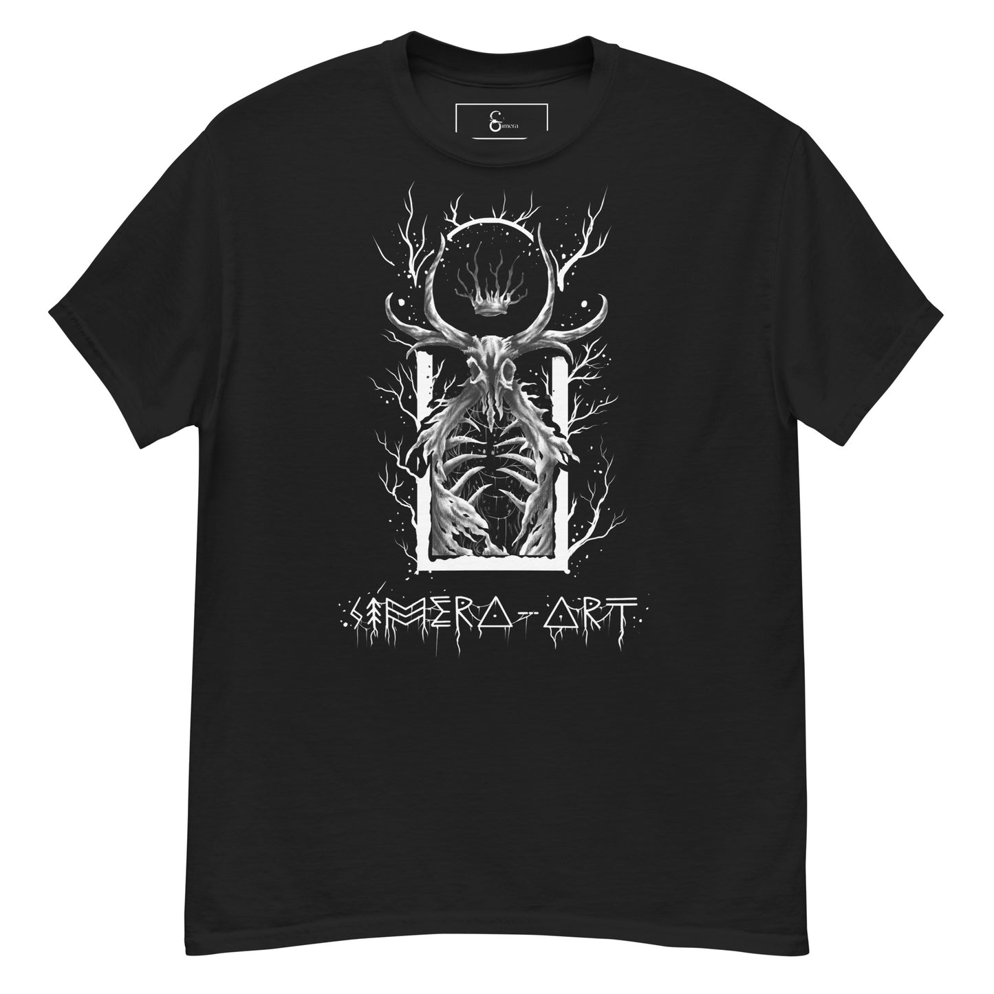 Explora la mitología celta con esta camiseta unisex de Cernunno, diseñada por Símera-Art. Arte exclusivo, estilo único. ¡Compra ahora!