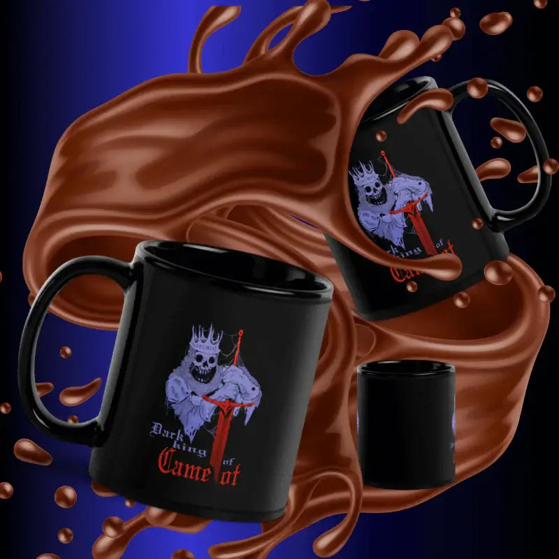 Detalle del diseño con efecto de chocolate derramado: Resalta la intensidad y el dinamismo del diseño, ideal para los amantes del arte mitológico.