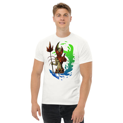 Camiseta Clásica Unisex El Guardián del Hades – Arte y Estilo Atemporal-Color blanco-vista de frente