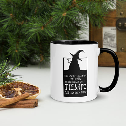 Símera-Art_Taza Interior Color Gandalf - Diseño Inspirador. Ideal para regalar en estas navidades, en cumpleaños a un amigo fan de lo fantástico.