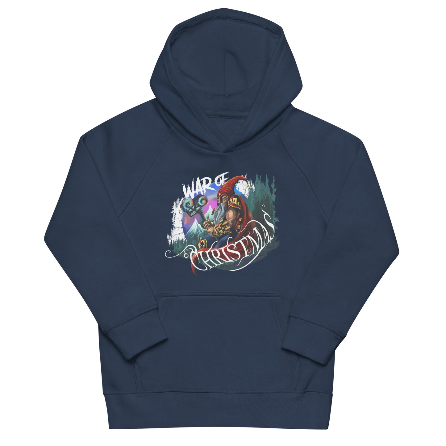 Suave y cálida, esta sudadera ecológica es perfecta para proteger a los más pequeños en las tardes de invierno. Diseño exclusivo War of Christmas.